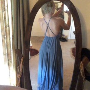 LuLu’s bridesmaid dress slate blue